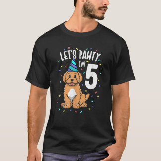 T-shirt Fêtons mon anniversaire Je suis un chien Goldendoo