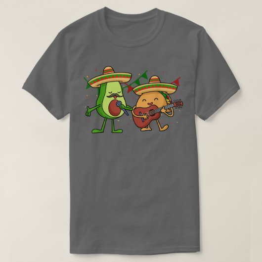 T-shirt Fets Fiesta Avocado & Tacos Cinco De Mayo Meican P (Design devant)