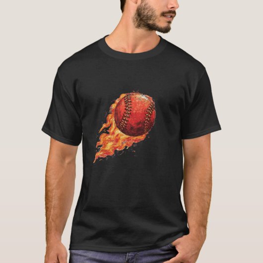 T-shirt Feu Baseball  (Devant)
