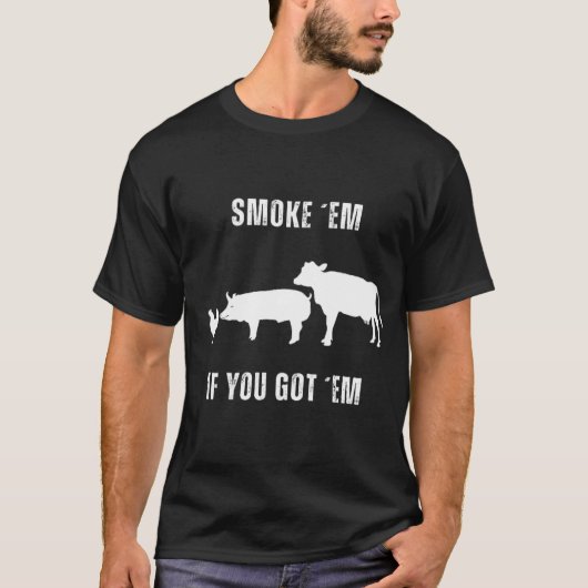 T-shirt Feu BBQ : Conception Qui S'Agrandit (Devant)