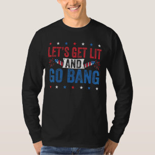 T-shirt Feu d'artifice, Lit Et Go Bang 4 juillet