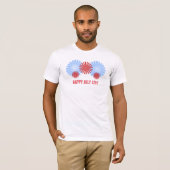 T-shirt Feu d'artifice rétro Tee hommes (Devant entier)