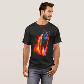 T-shirt Feu de Berger Allemand (Devant entier)