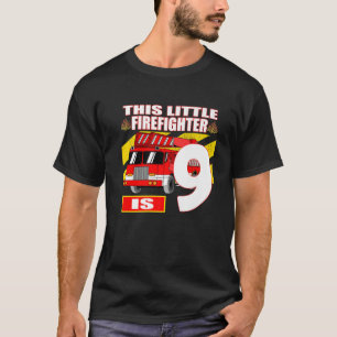 T-shirt Feu de Camion Anniversaire - 9 ans
