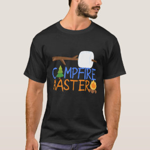 T-shirt Feu de camp Maître Papa Camping Camp Smores Feu de