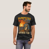 T-shirt Feu de camp pour boire (Devant entier)