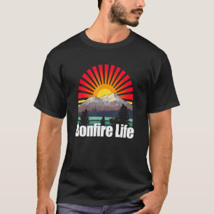 T-shirt Feu de camp Vie Camper Extérieur Camp Nature sauva