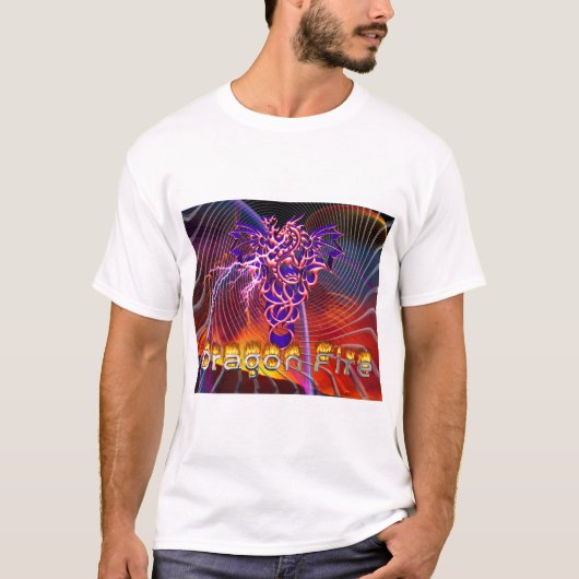 T-shirt Feu de dragon (Devant)