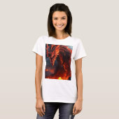T-shirt "Feu de Dragon : Design de Tee Fierce" (Devant entier)