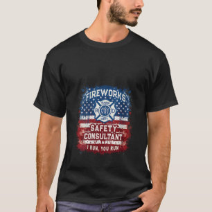 T-shirt FEU DE Drapeau DES FEMMES US Expert CONSULTANT EN