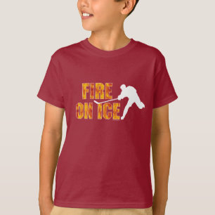 T-shirt Feu de hockey sur glace