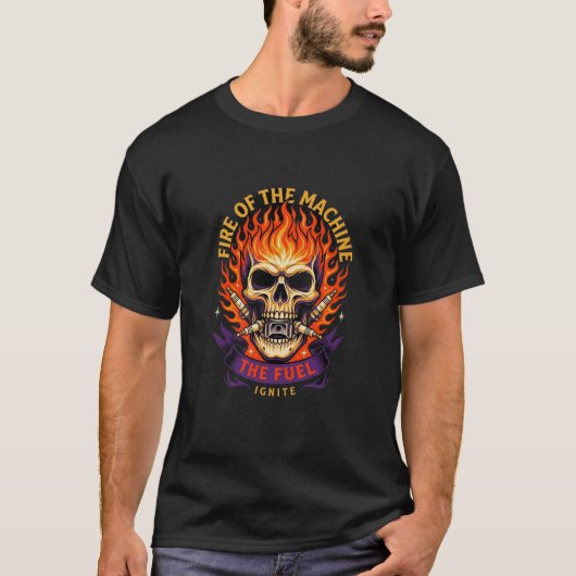 T-shirt Feu De La Machine (Devant)