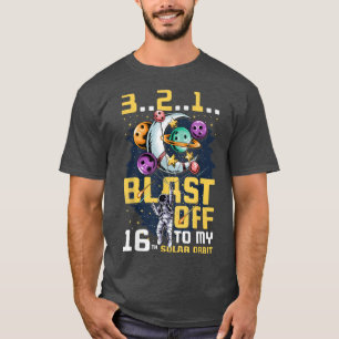 T-shirt Feu De Mon 16E Orbite Solaire, 16E Anniversaire Co