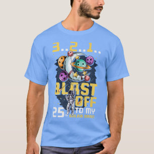 T-shirt Feu De Mon 25E Orbite Solaire, 25E Anniversaire Co