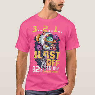 T-shirt Feu De Mon 32E Orbite Solaire, 32E Anniversaire Co