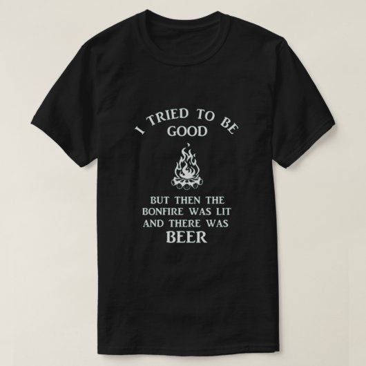 T-shirt Feu Et Bière (Design devant)