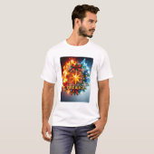 T-shirt **Feu et Glace de Noël** (Devant entier)