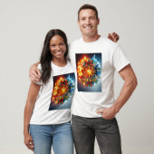 T-shirt **Feu et Glace de Noël** (Unisexe)