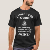 T-shirt Feu et vin (Devant)