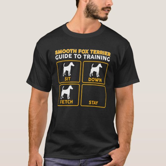 T-Shirt Feu Fox Terrier Guide D'Entraînement (Devant)