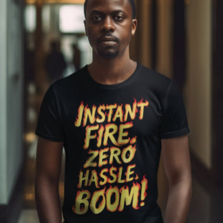 T-shirt Feu instantané : Zéro Hassle Boom