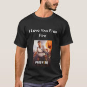 t-shirt feu libre (Devant)