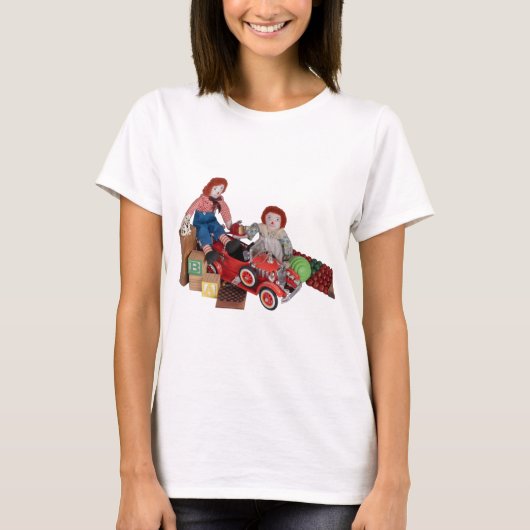 T-shirt Feu Moteur Raggedy Ann & Andy jouets (Devant)