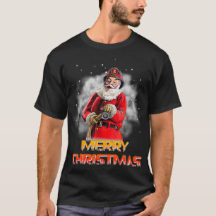 T-shirt Feu pompier du Père Noël Noël
