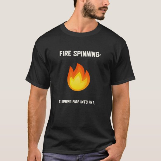 T-shirt Feu : transformer le feu en art (Devant)