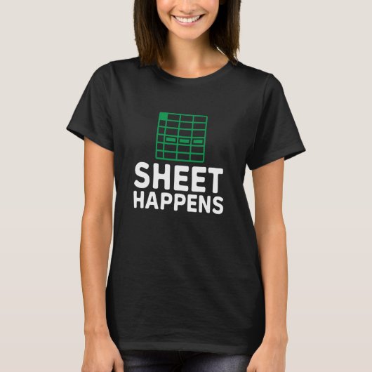T-shirt Feuille arrive tableur Comptable Tenue de livres A (Devant)