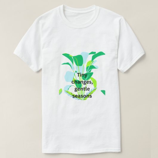 T-shirt Feuille botanique moderne (Design devant)