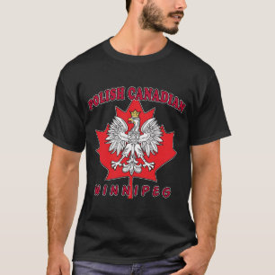 T-shirt Feuille canadienne polonaise de Winnipeg