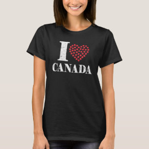 T-shirt Feuille cardiaque Fête du Canada Feuille d'érable