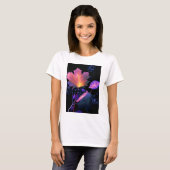 T-shirt Feuille d'automne en néon (Devant entier)