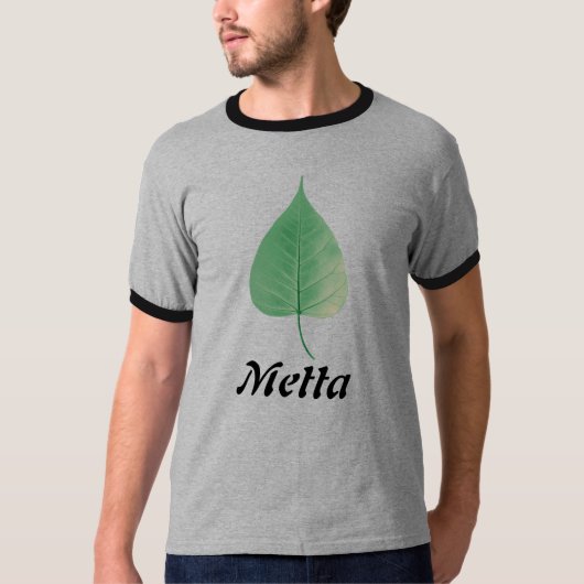 T-shirt Feuille de Bodhi, Metta (Devant)