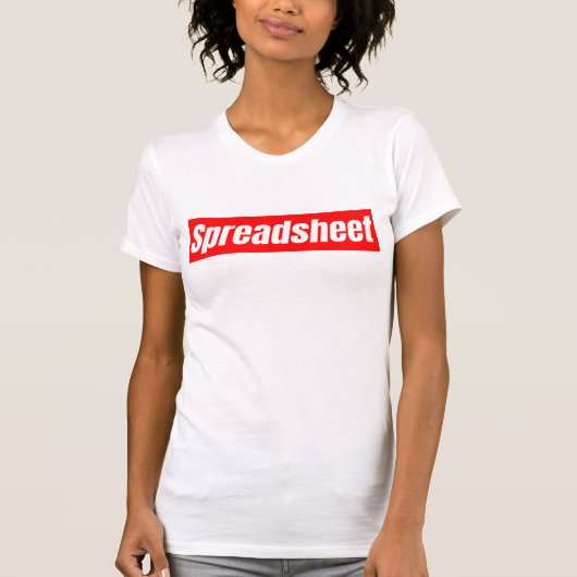 T-shirt Feuille de calcul - Comptable drôle (Devant)