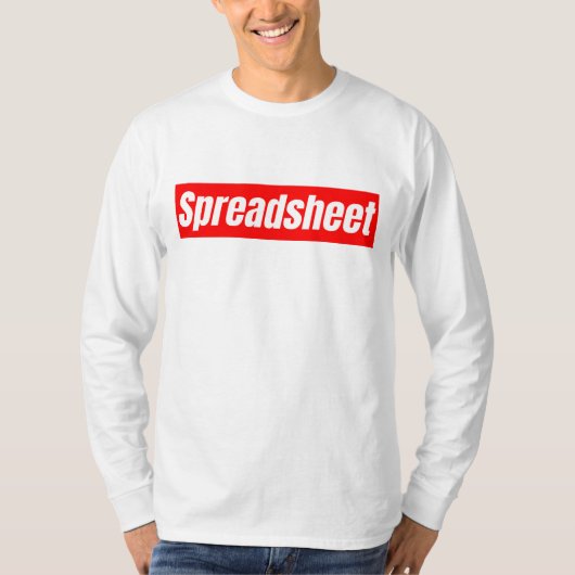 T-shirt Feuille de calcul - Comptable drôle (Devant)