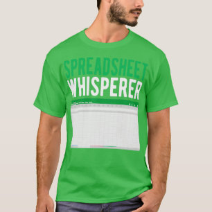 T-shirt Feuille de calcul comptable Whisperer Excel compta