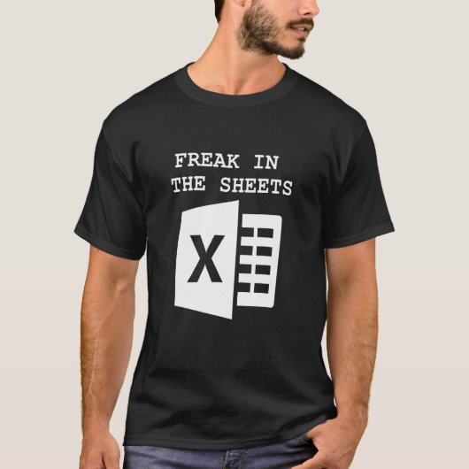 T-shirt Feuille De Calcul De Comptable Freak Dans Les Feui (Devant)