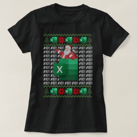 T-shirt Feuille de calcul d'erreur Excel REF, comptable CP (Design devant)