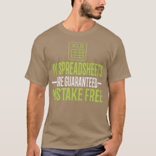 T-shirt Feuille de calcul Guaran Erreur Gratuit Excel