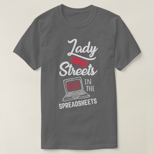 T-shirt Feuille de calcul Lover Funny Comptable CPA Compta (Design devant)