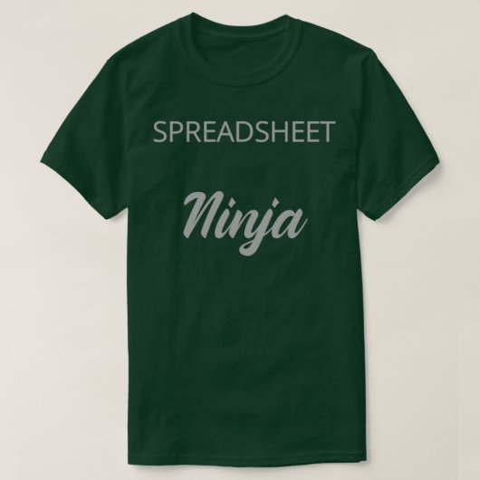 T-shirt Feuille de calcul Ninja (Design devant)