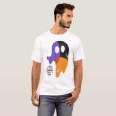 T-shirt Feuille de livre moderne - Drôle Fantôme Halloween (Devant entier)