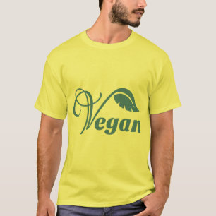 T-shirt Feuille de logo Vegan
