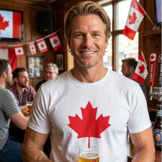 T-Shirt Feuille de Maple Canadienne