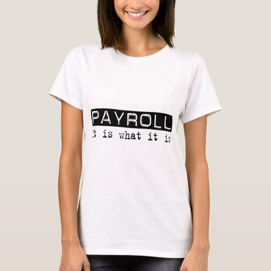 T-shirt Feuille de paie il est (Devant)