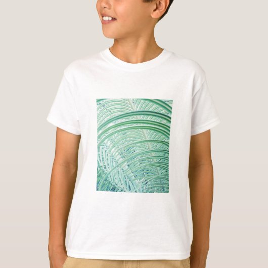 T-shirt Feuille de palme Plante verte douce (Devant)