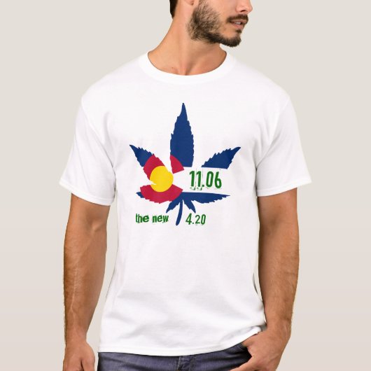 T-shirt Feuille de pot du Colorado (Devant)