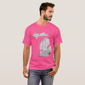 T-shirt Feuille de route du Michigan (Devant entier)